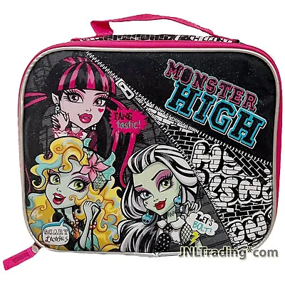 Monster High Single Compartment Insulated Lunch Bag Draculaura Lagoona Frankie • $24.99