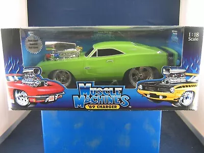 *** Muscle Machines 69 Charger 1:18 Scale Green • $129.99