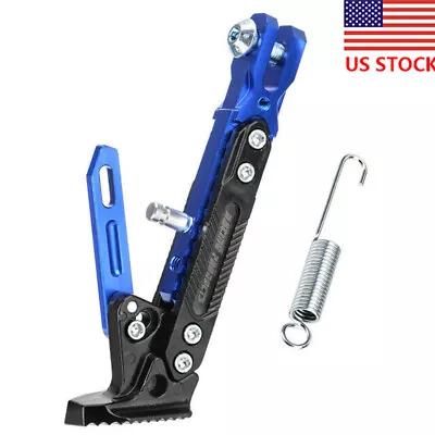 CNC Aluminum Motorcycle Adjustable Kickstand Foot Side Stand Support Universal • $13.99