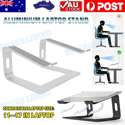 $29.99 • Buy Portable Adjustable Aluminium Laptop Stand Ergonomic Tray Holder Cooling Riser 