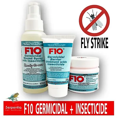 F10 Germicidal With Insecticide  | Wound Treatment Spray And Barrier Ointments • £17.99