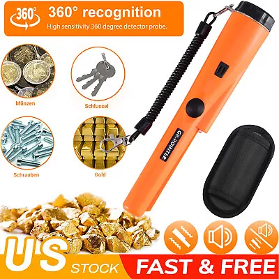 Handheld Waterproof Pinpointer Metal Detector Sensitive Metal Search Finder Wand • $14.33