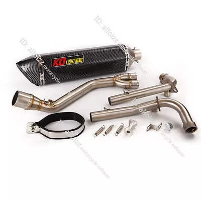 For Yamaha TMAX500 530 Exhaust System Full Link Pipe Slip On 51mm Muffler Pipe • $192.66