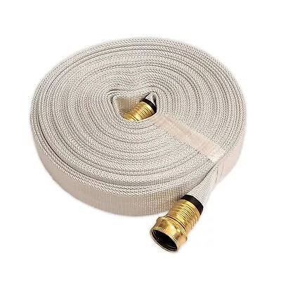 Wildland Fire Hose Single Jacket 3/4in.x50 Ft. WHITE 250psi Garden Thread • $69.12