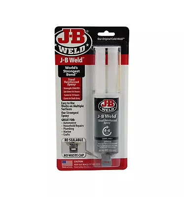 $22.95 • Buy JB Weld Steel Reinforced Epoxy Dark Grey 25ml #50165