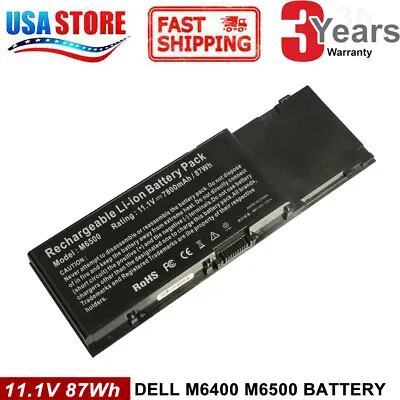 For Dell Precision M6400 M6500 Laptop Battery C565C DW842 G102C KR854 8M039 FAST • $33.99