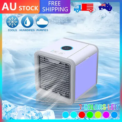 $16.59 • Buy Portable Mini Air Cooler Fan Air Conditioner Cooling Fan Humidifier Desk USB Fan