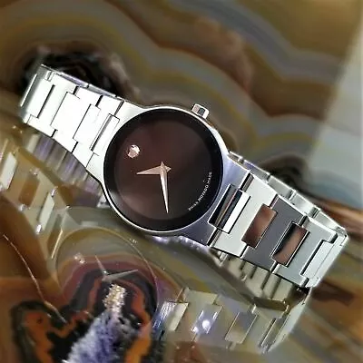 Womens MOVADO Safiro Stainless Steel Watch 0605806 • $395