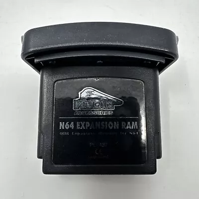 N64 Black Pelican Expansion Ram Pak Memory Pack For Nintendo 64 Tested & Working • $44.99