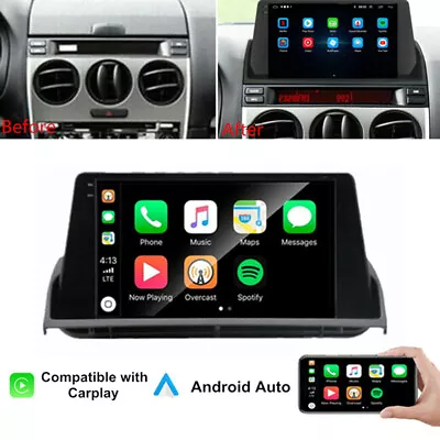 9  Android 12.0 Stereo Radio GPS Nav Wifi For 2002-2008 Mazda 6 Built-in Carplay • $328.90