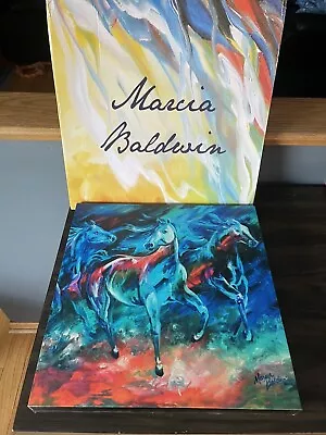 Marcia Baldwin Equus Moonlight Run 15x15 Canvas Wall Horse Art No. 23580 New NWT • $50