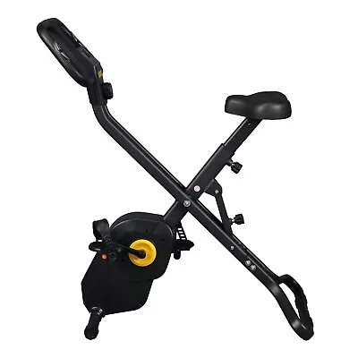 Folding Exercise Bike - Black Compact Home Gym Equipment • $98.01