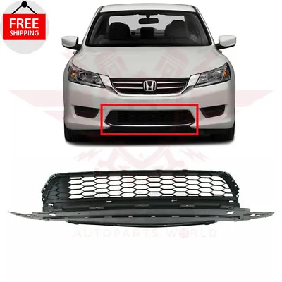 Front Lower Bumper Cover Grille Assembly Fits 2013 - 2015 Honda Accord HO1036114 • $63.05
