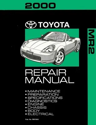 2000 Toyota MR-2 Shop Service Repair Manual Book Engine Drivetrain OEM • $162.15