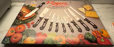 Vintage Rogers Swords Cutlery Full Set Stainless Steel Never Needs Sharpening 10 • $39.99