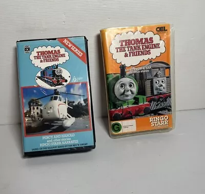 2X Thomas The Tank Engine & Friends VHS  Video Tape Clam Shell Case Ringo Starr • $20