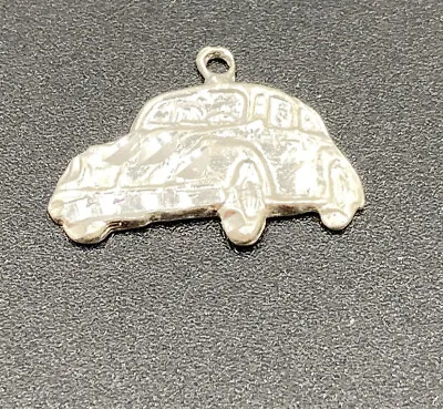 Sterling Silver 925 Vw Bug Flat Car Vehicle Charm Bracelet Necklace Ring Bale • $16.99