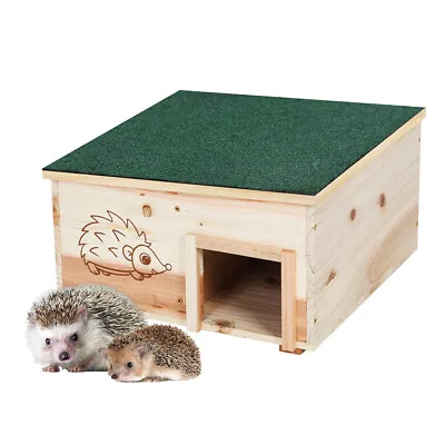 Rainproof Hedgehog House Outdoor Feeding Station Small Animal Shelter For Garden • £22.91