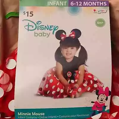 Infant 6-12 Months NIP Disguise Disney Baby MINNIE MOUSE Dress & Ears Costume • $14.98