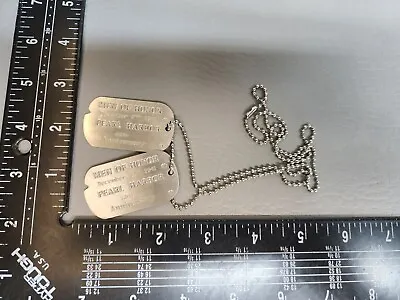 Men Of Honor Pearl Harbor US Army 1:3 Military Figure Dog Tags B • $11.01