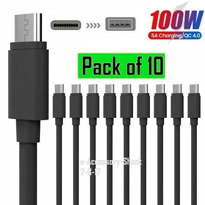 $9.97 • Buy 10x Type C To USB-A Fast Charge Cable Cord Charging Quick Charger Bulk Wholesale