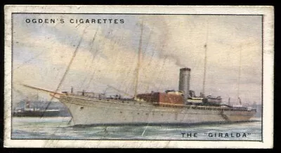 Tobacco Card Ogdens YACHTS & MOTOR BOATS 1930 The Giralda #21 • £2