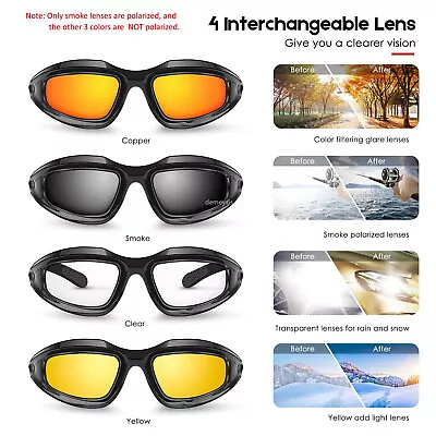 Daisy C5 Goggles Riding Glasses Night Vision Sand-proof Motorcycle Windshield • $19.99