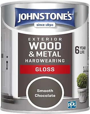 £12.94 • Buy Johnstone's 309143 Weatherguard Exterior Gloss Chocolate, 750 Ml