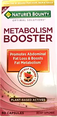Nature’s Bounty Optimal Solutions Metabolism  Booster 60 Capsules Exp 12/2024 • $11.50