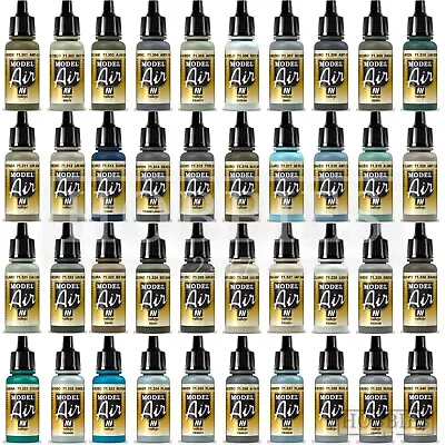 Vallejo Model Air Paints Acrylic Airbrush Colours 263 To 348 Spray 17ml Bottles • £4.65