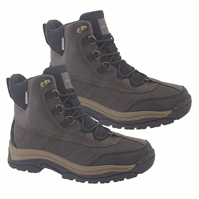 Mens Waterproof Hiking Boots Walking Ankle Quality Winter Trail Trekking Shoes • £24.95