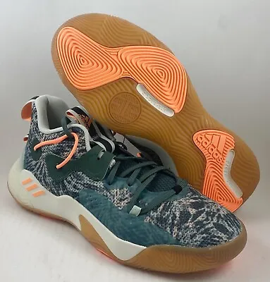 Adidas Harden Stepback 3 Tie Dye Green Oxide Basketball Shoes GZ7240 Size 10.5 • $69.99