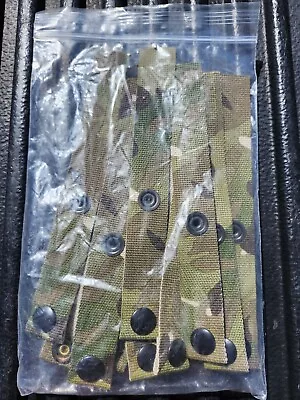 Bag Of Ten 7 Inch MOLLE Multicam Straps  (LOC = G2 Front)  • $8.99