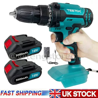 For Makita DHP485Z 18V LXT Li-ion Cordless Brushed Combi Battery Drill Bits 3Ah • £21.10