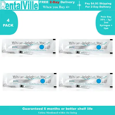 Genuine SDI Pola  (Pola Day) Teeth Whitening Gel 35% 4 Syringes Of 3g • $29.95