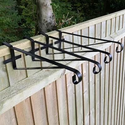 £16.99 • Buy Hanging Basket Brackets For Wooden Garden Fence Panels (Set Of 4)