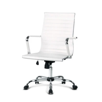 $110.95 • Buy Artiss Gaming Office Chair PU Leather Executive Computer Desk Chairs Work White
