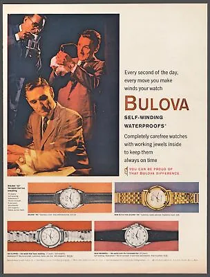 $10.97 • Buy 1959 Bulova Watch Vintage Print Ad 23 Sea Clipper Beau Brummell Wall Art Decor