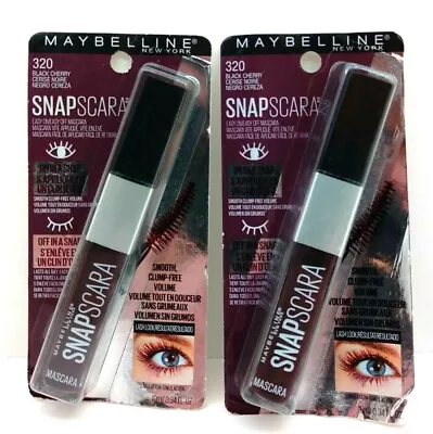 Maybelline Snapscara Mascara #320 Black Cherry Lot Of 2     • $4.25