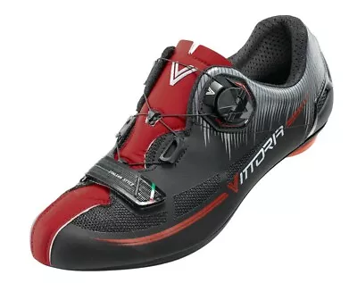 Vittoria Eclipse Road Cycling Shoe 41 EU / 8 US Carbon Italy $299 MSRP • $69