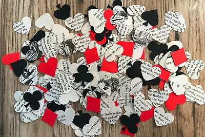 Mad Hatter Tea Party/WeddingTable Confetti-Alice In Wonderland Book & Card Suits • $3.11