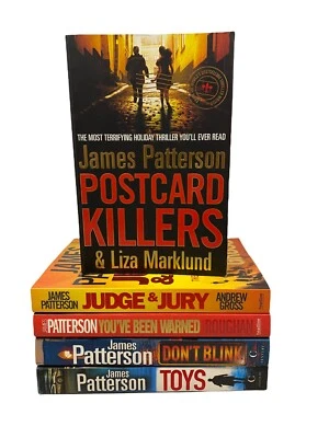 $39.99 • Buy 5 X James Patterson Book Bundle Large Paperback Crime Thriller 