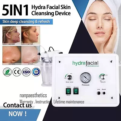 Professional 5in1 Hydra Dermabrasion Skin Peel Cleansing Spa Facial Care Machine • $615