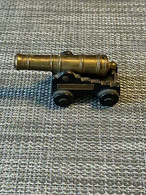 Vintage Miniature USS Constitution Brass Cast Iron Cannon • $11.99