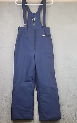 White Stag Ski Bib Snow Pants Mens 34 Blue Overalls Retro Vintage Winter Snow • $28.69
