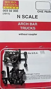 Micro-Trains 00302000 N Archbar Trucks Less Couplers 1 Pair • $5.49