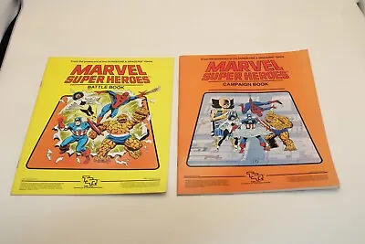 Set Of TSR Marvel Super Heroes - Campaign & Battle Books 1984   Dungeons Dragons • $25.99