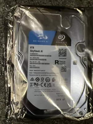 Seagate SkyHawk AI Internal Surveillance Hard Drive HDD 8TB 3.5  SATA 6Gb/s 256M • £175