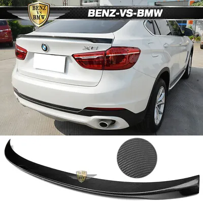 Fits 15-19 BMW X6 F16 Performance Style Carbon Fiber CF Trunk Spoiler • $118.74