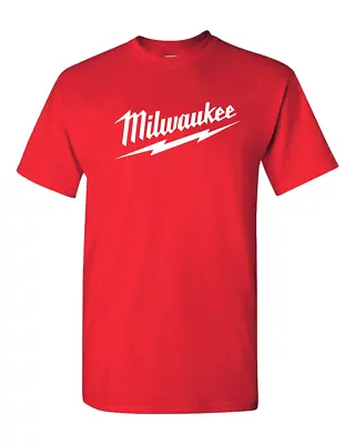 Milwaukee Tees Red Tools T-shirt Heavy Duty Power Tools T-shirt • $17.99